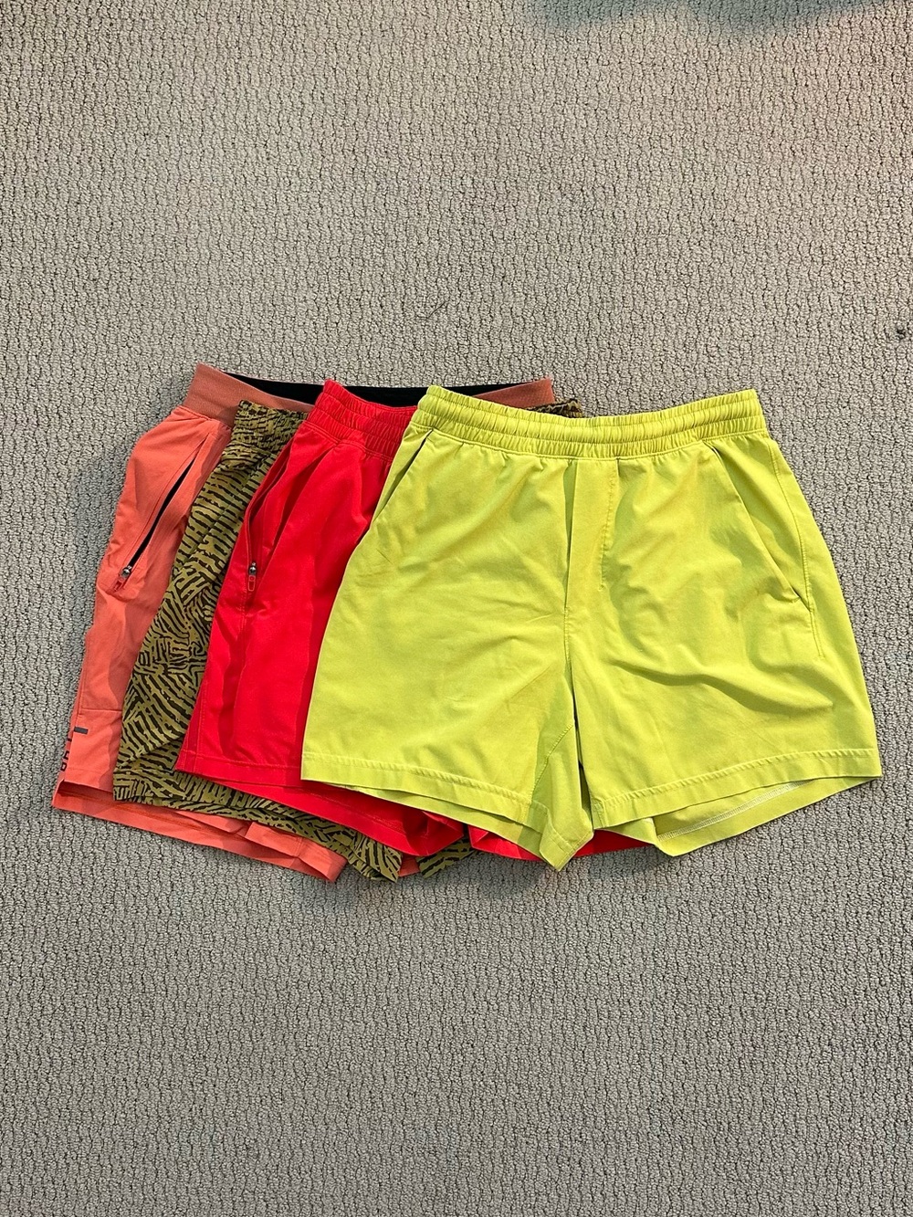Bundle of 4 Lululemon Size S Shorts in great condition